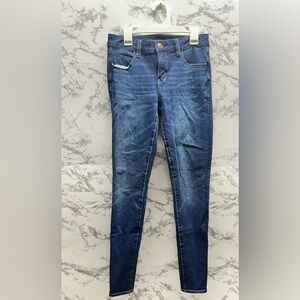American Eagle Outfitters Blue Skinny Jeans with Stretch